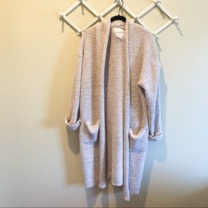 Thread and Supply Oversized Longline Cardigan in Oatmeal Size L